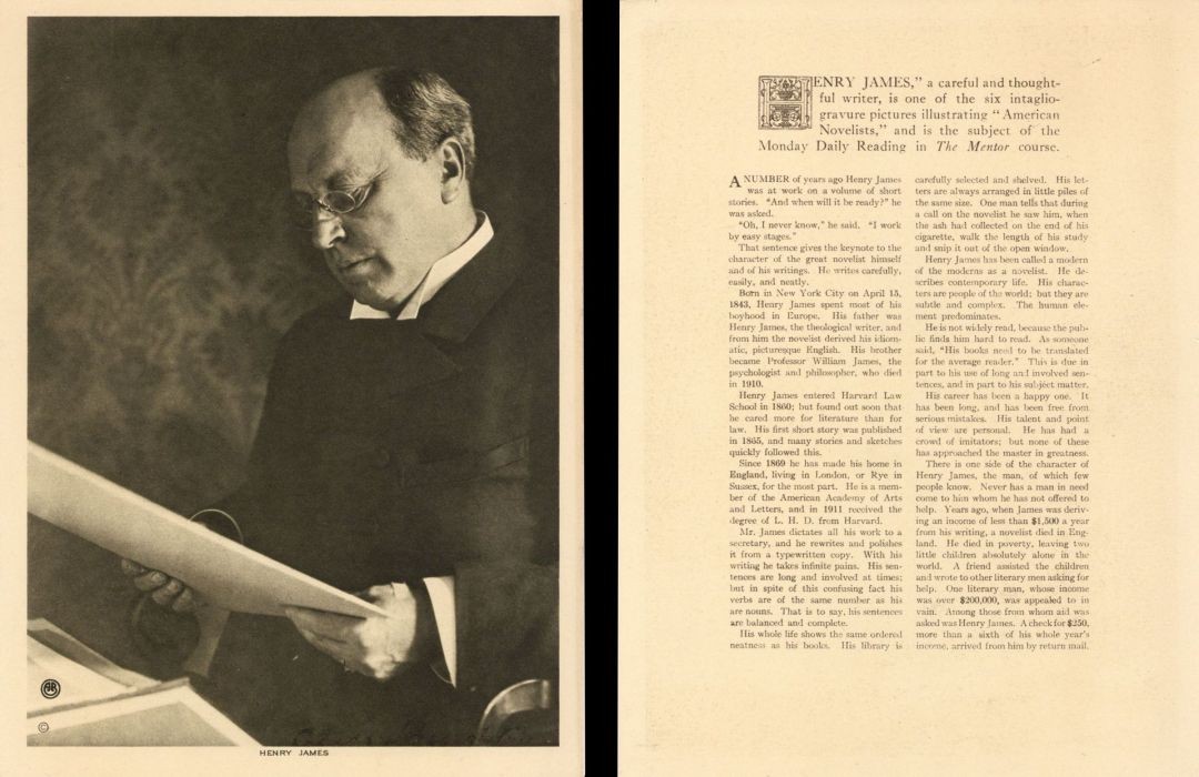 Portrait of Author Henry James - Portraits - Portraits
