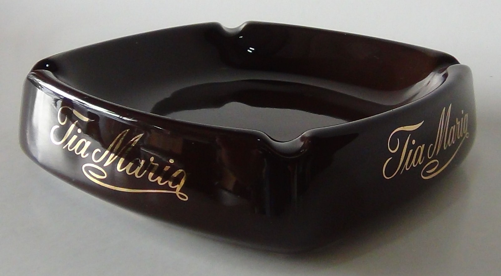 🍺 Vintage Tia Maria Coffee Liqueur Brown Ceramic Ashtray Wade pdm England