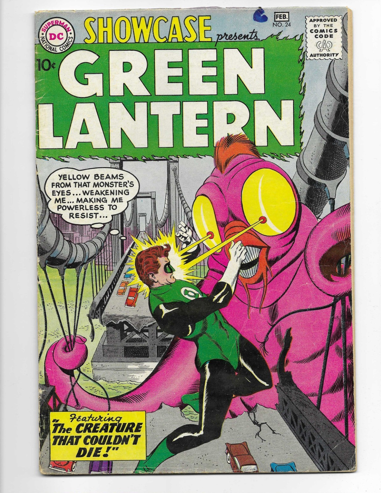 Showcase 24 1960 DC Comics VG 4.0 3rd App Silver Age Green Lantern Carol Ferris