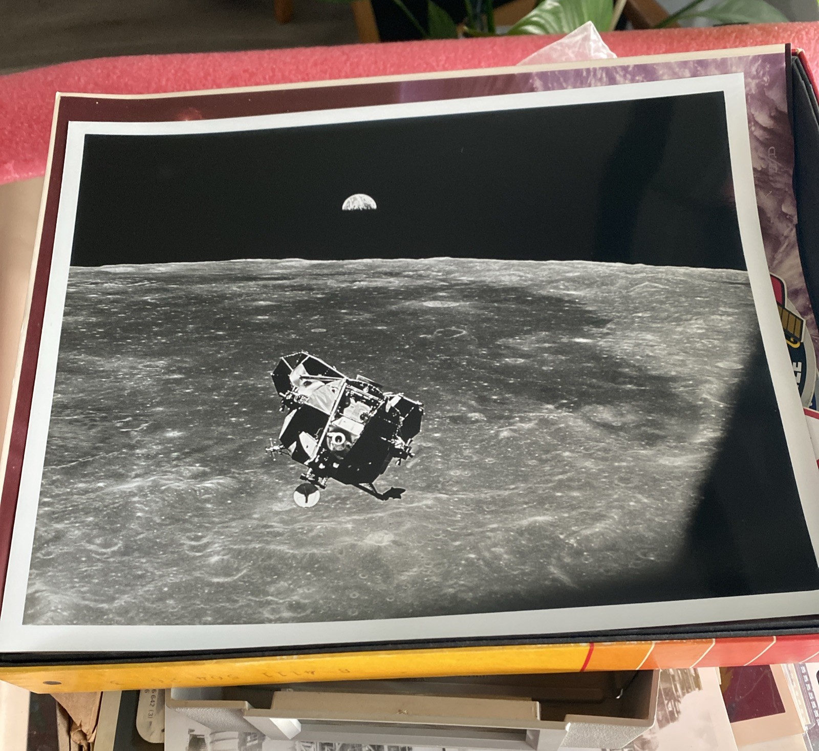 ICONIC “LM EAGLE AND EARTHRISE”  NASA APOLL 11 PHOTO