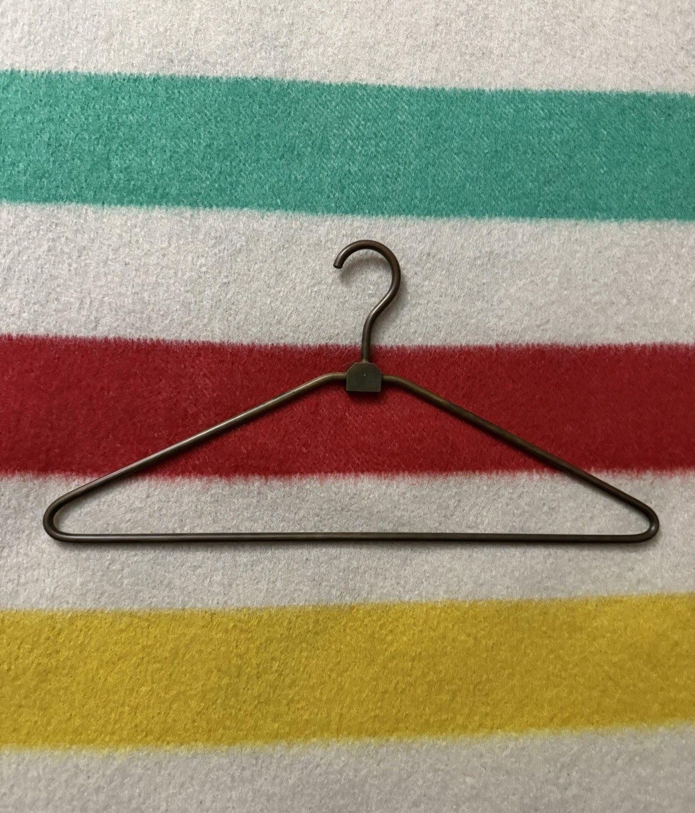 Antique Vintage 40s 50s Mid Century Modern MCM Bronze Stamp Hallmark Hanger Rare