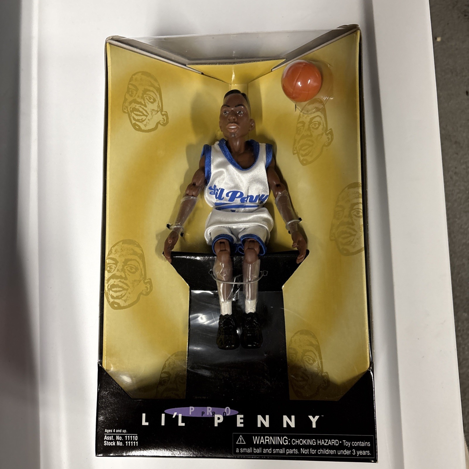 Vintage 1997 Playmate Toys Lil' Penny Figure w/ Basketball New in Box Unopened