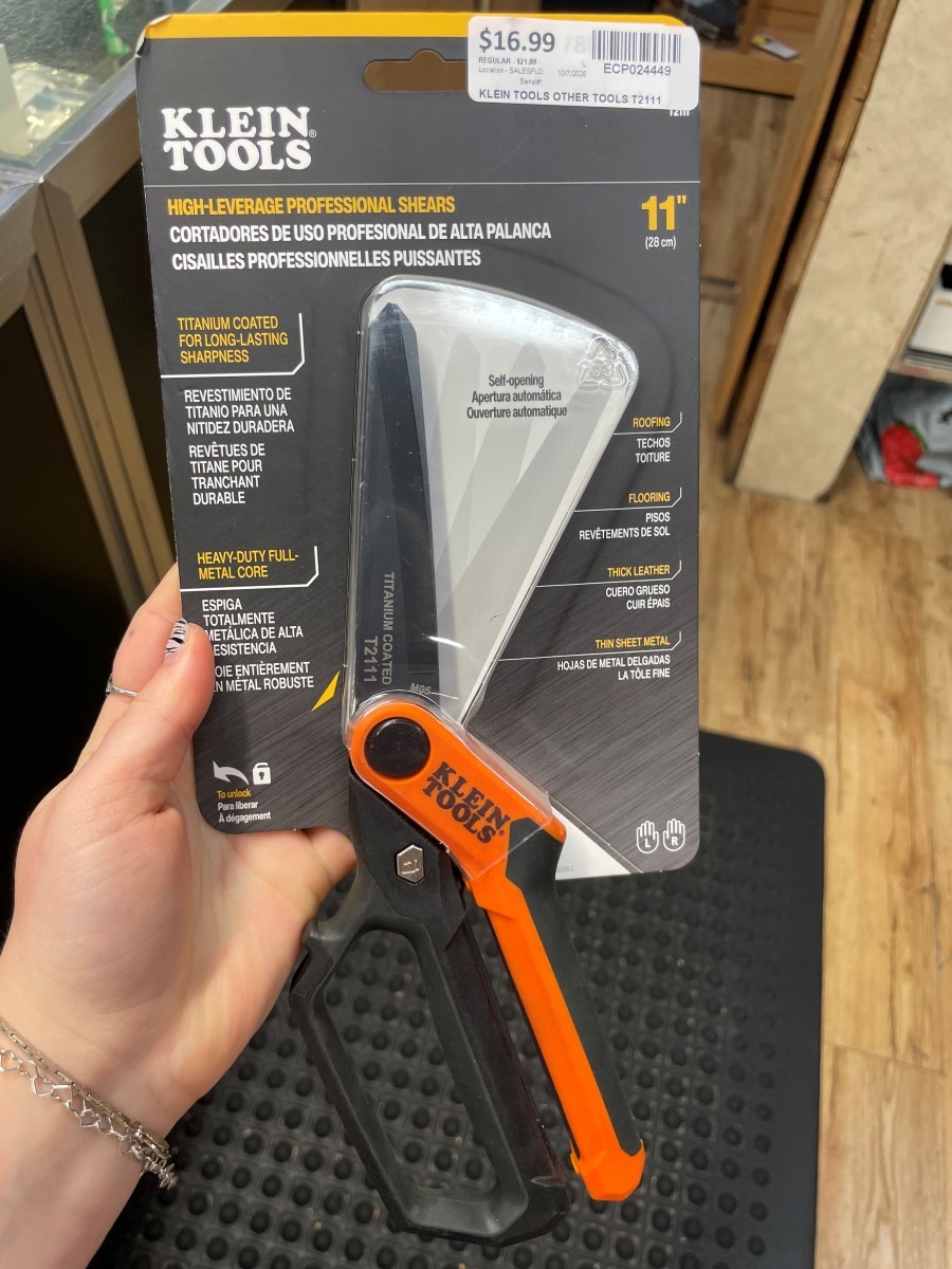 KLEIN TOOLS T2111, HIGH-LEVERAGE PROFESSIONAL SHEARS (ECP024449)