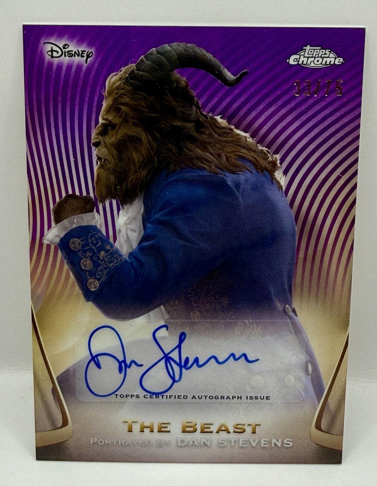 Topps 2025 Topps Disney Chrome Beauty and the Beast The Beast AA-DS Auto #/75