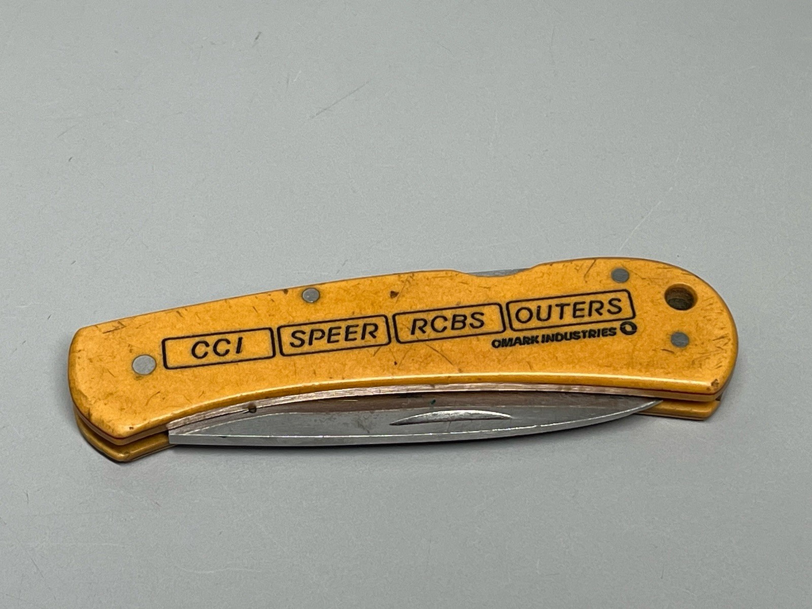 Vtg Gerber LST Pocket Knife Reloading Advertising CCI Speer RCBS Outers 97223