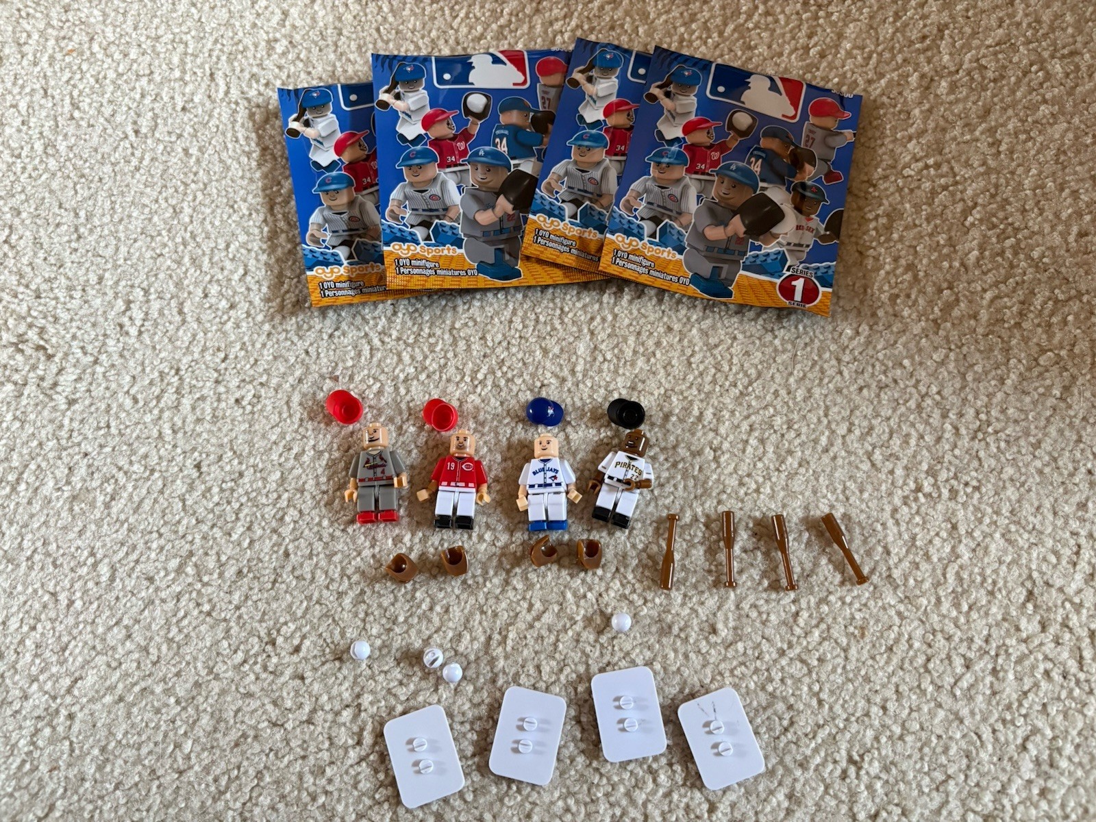OYO Sports MLB Minifigures Series 1 Lot of 4 - 1E