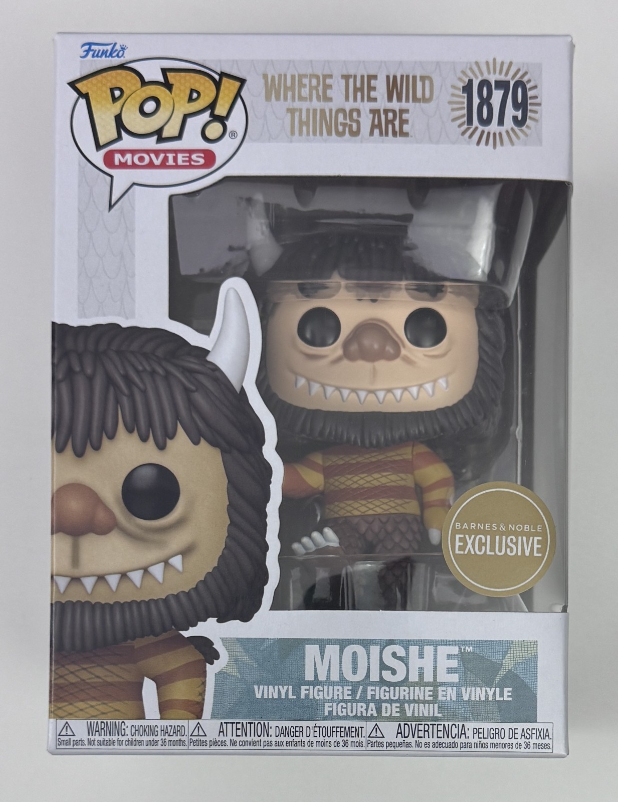 Funko Pop Moishe #1879 Where the Wild Things Are B&N Exclusive w/ Protector