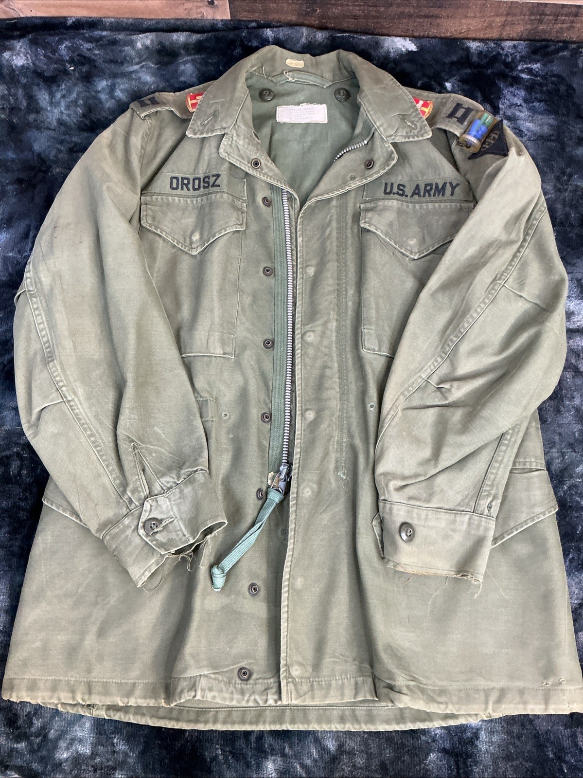 Vintage Nice M-51 M-1951 Field Jacket Very Rare Captains Rank 1960’s