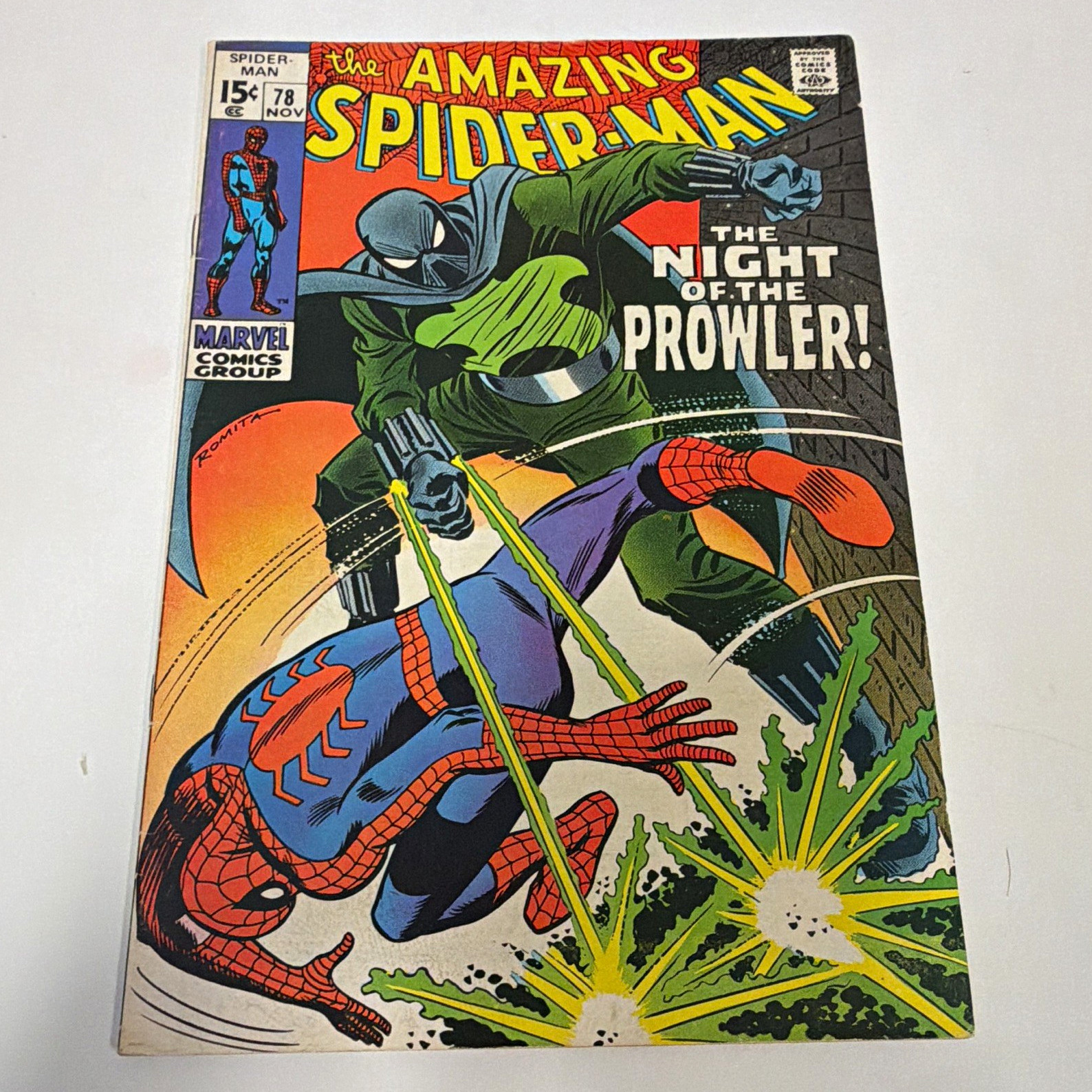 The Amazing Spider-Man #78 1st App of The Prowler. 7.5. Romita/Ditko