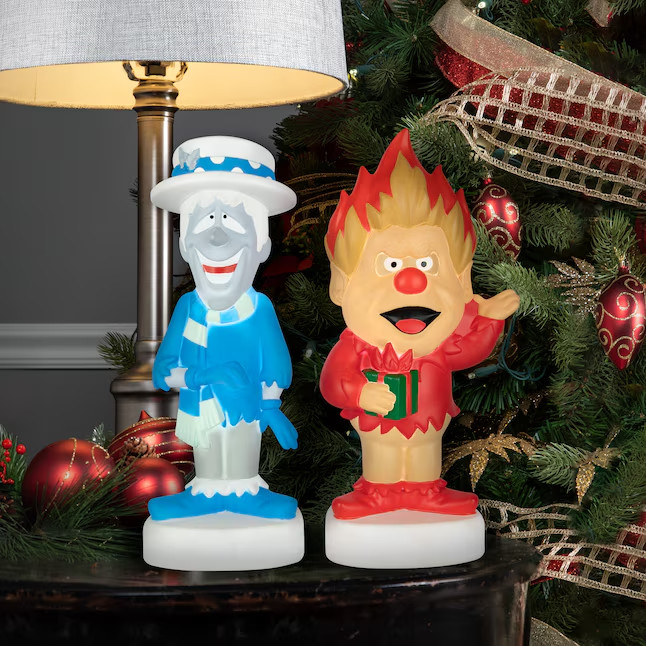 The Year Without A Santa Claus Heat Miser & Snow Miser 14” Blow Mold Set