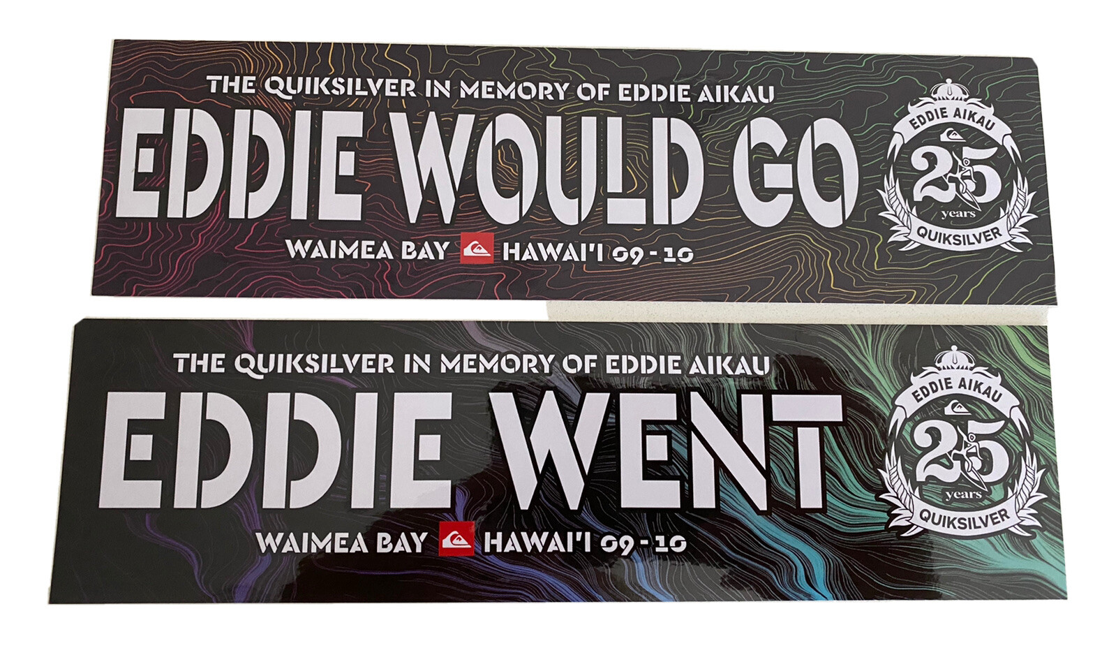 Eddie Would Go STICKER Set BOGO Vintage Surf Sticker EDDIE GO DECAL 2009 Ripcurl