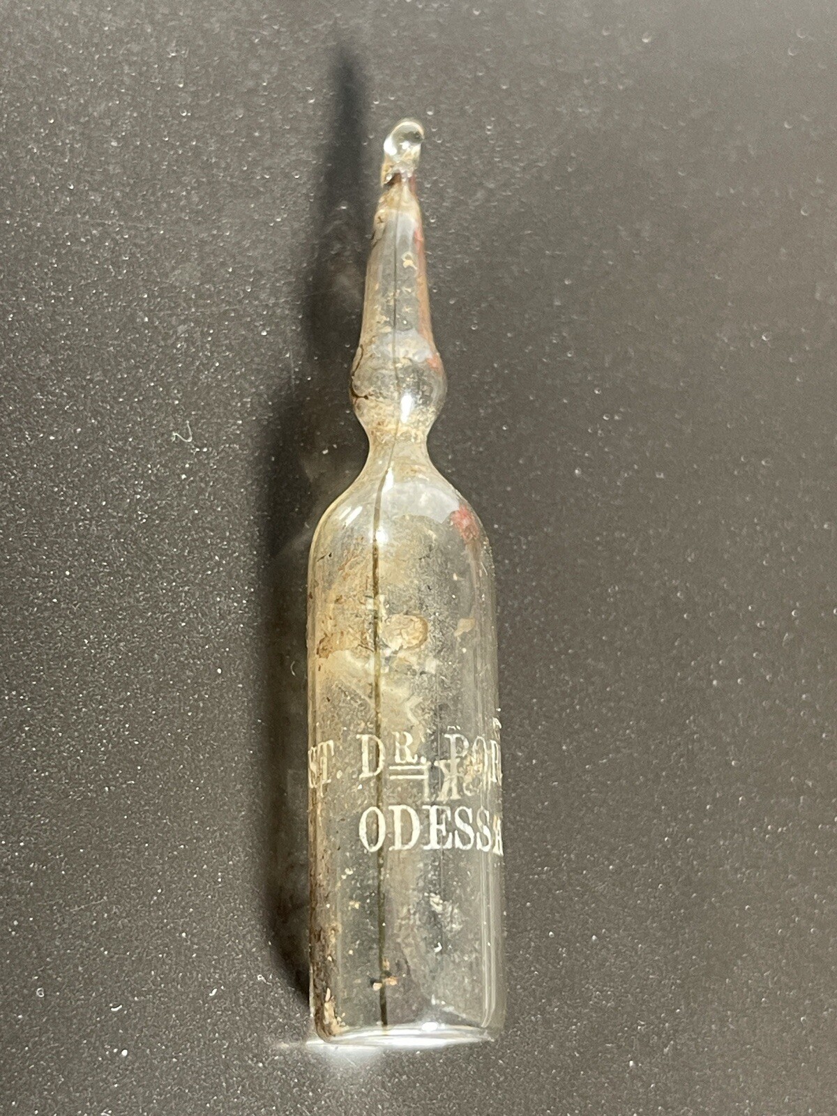 Very Rare Antique Ampoule «POPOWSKI ODESSA» (Pre-1900s)