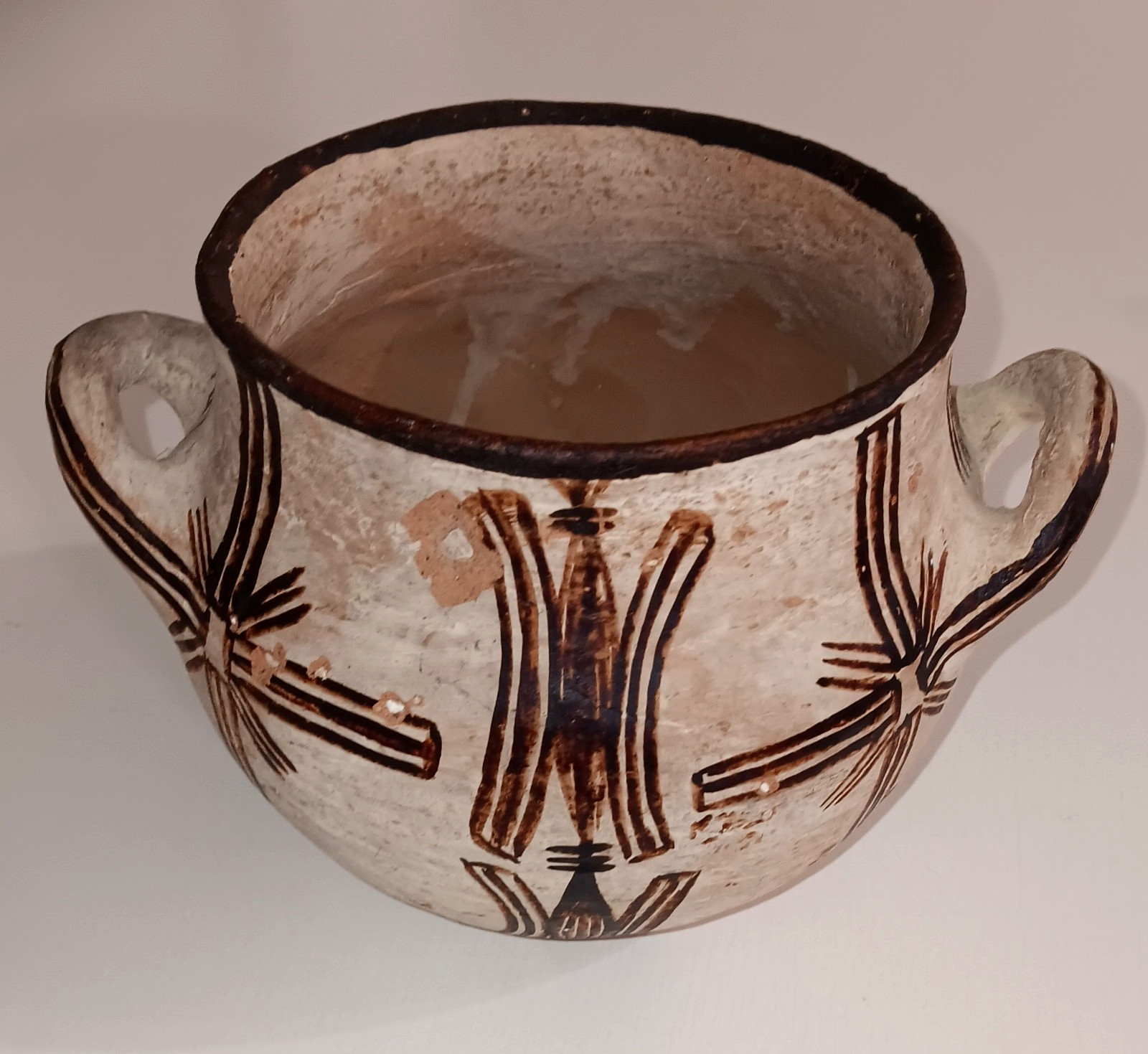 Vintage Zuni Prayer Rain Bowl with Handles 7