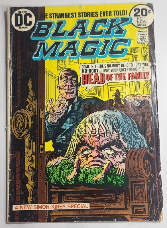 black magic no.1 (1973) simon & kirby dc bronze age horror anthology