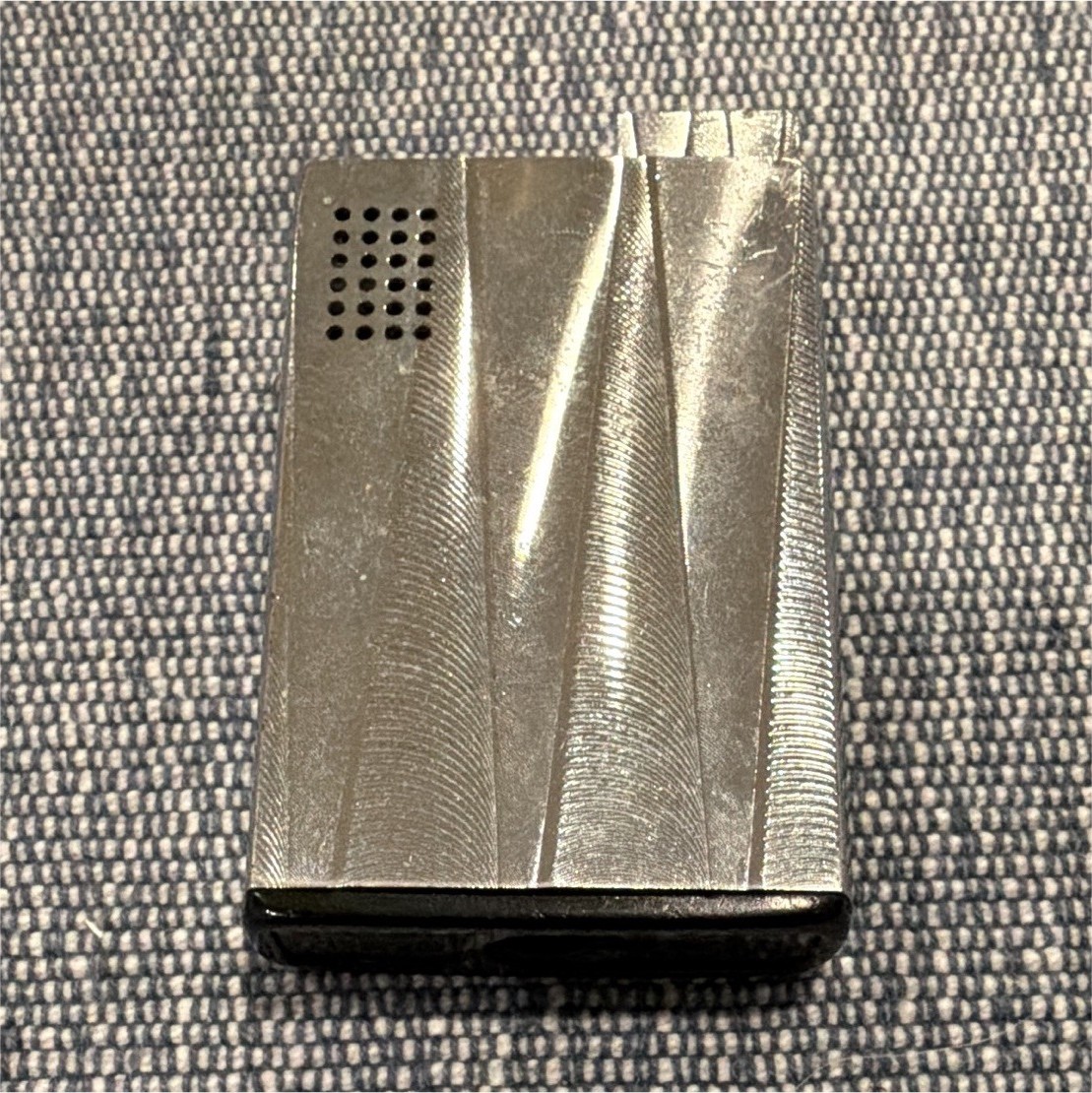 Vintage 1970s Ronson Varatronic Piezo Lighter in Silver Tone