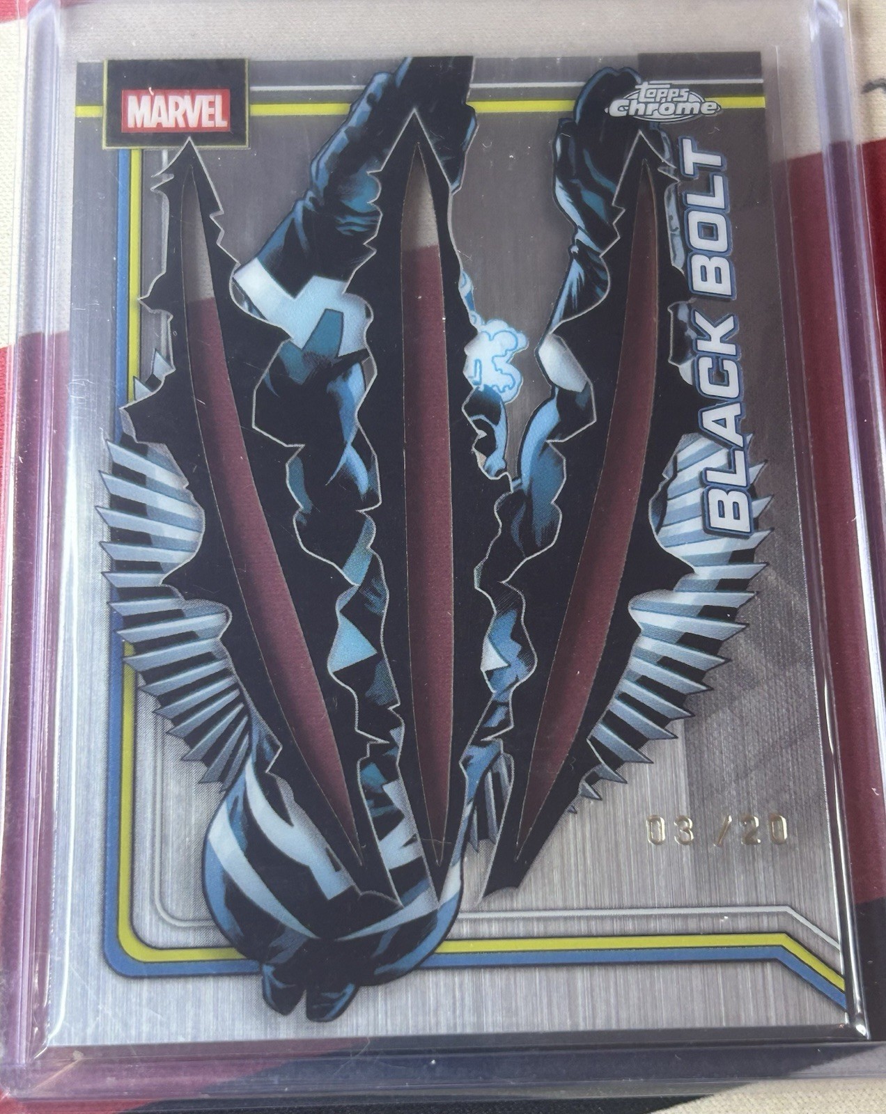 BLACK BOLT 2026 TOPPS CHROME MARVEL CLAWED VARIATION #012 /20 Q6608