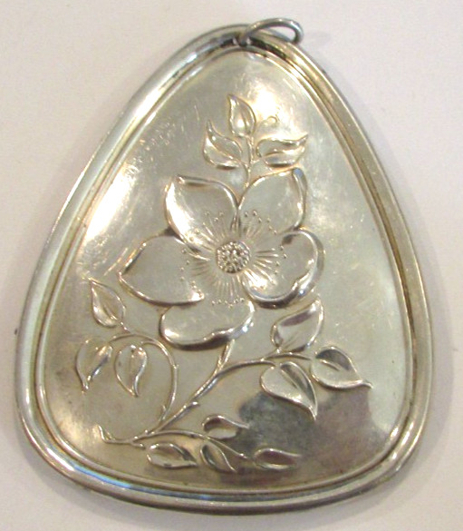 Vintage 1973 TOWLE Sterling Silver 3 French Hens Christmas Ornament Reversible