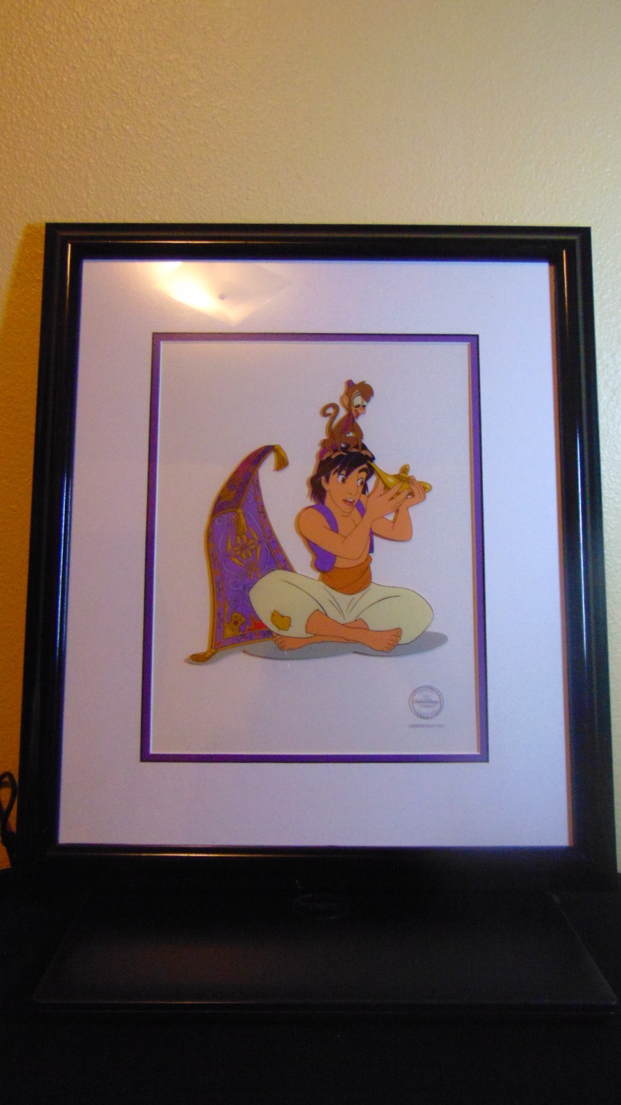 Disney Aladdin Abu Magic Carpet “No Ordinary Lamp” Sericel 1994 Limited Edition