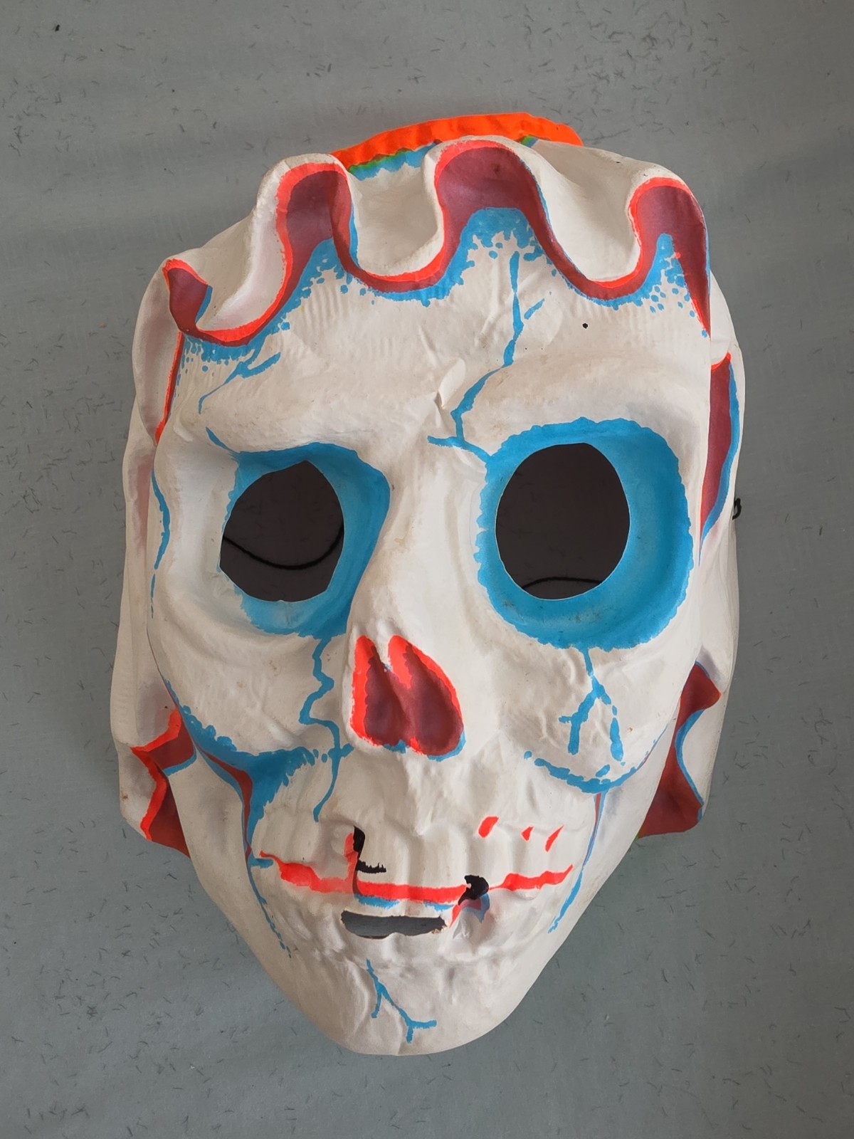 Vintage 60s SKULL Mask Halco Ben Cooper Topstone Halloween Monster RARE 