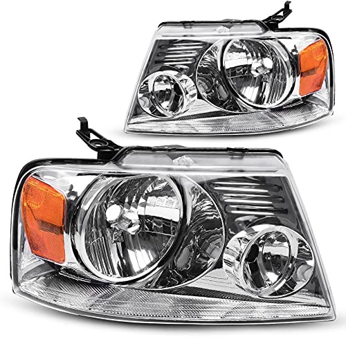 DWVO Halogen Headlight Assembly Compatible with 2004 2005 2006 2007 2008 Ford