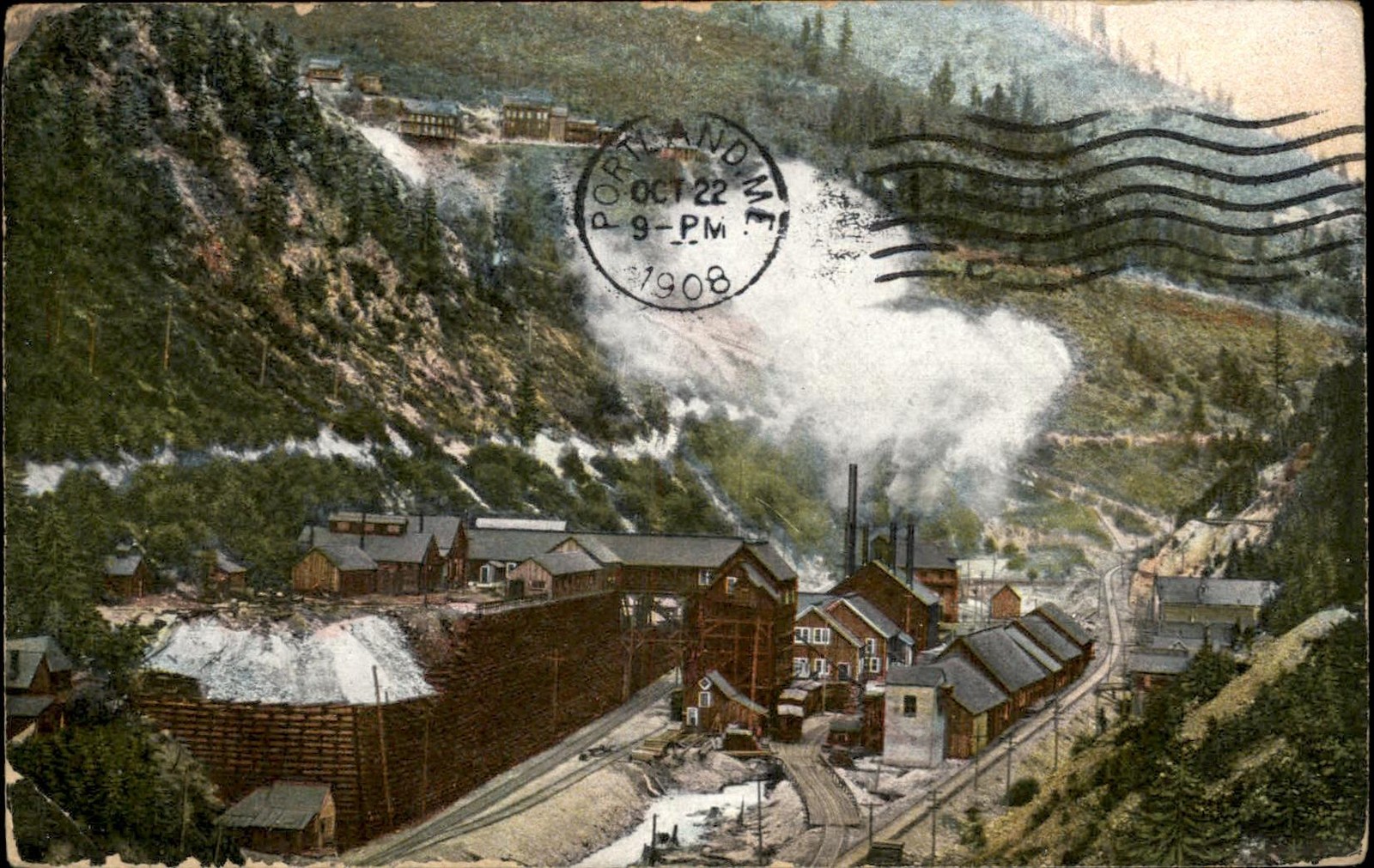 Mace Idaho Standard Mammoth Mines Federal Mining c1908 Vintage Postcard