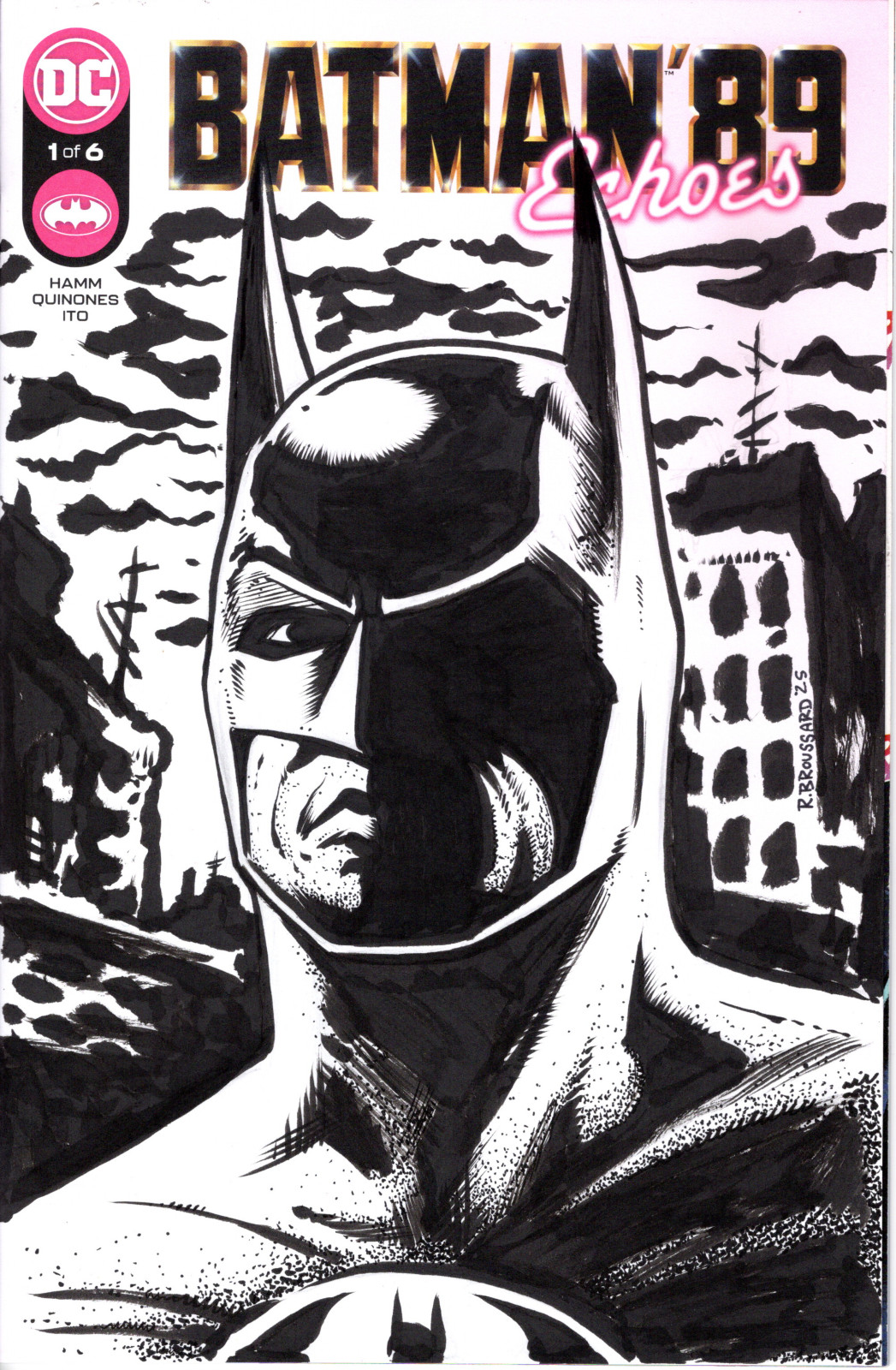 Batman 1989 Original Sketch Cover Art by Rob Broussard