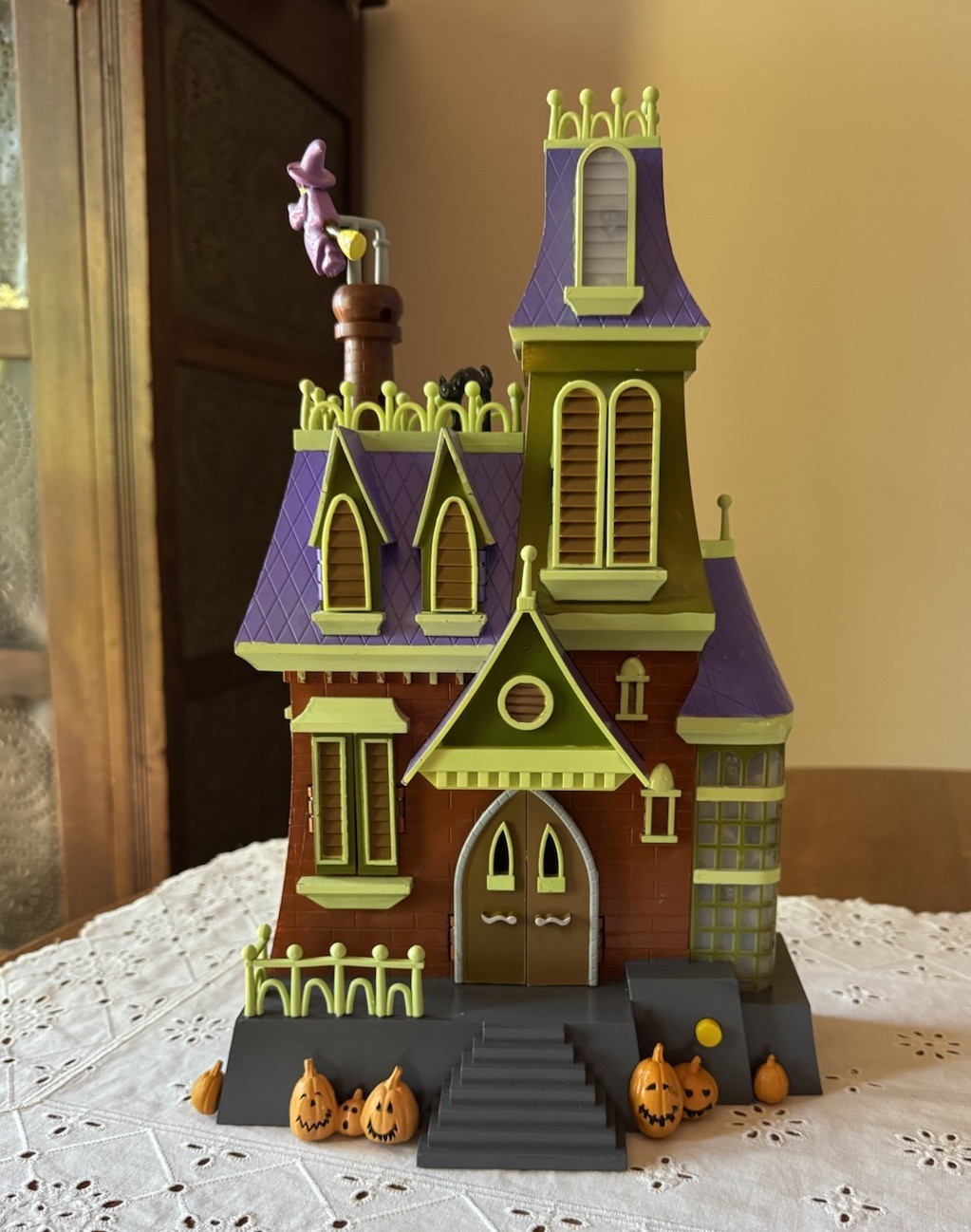 VTG Gemmy 1995 Halloween Haunted House Motion Lights Spooky Sounds Tested Works