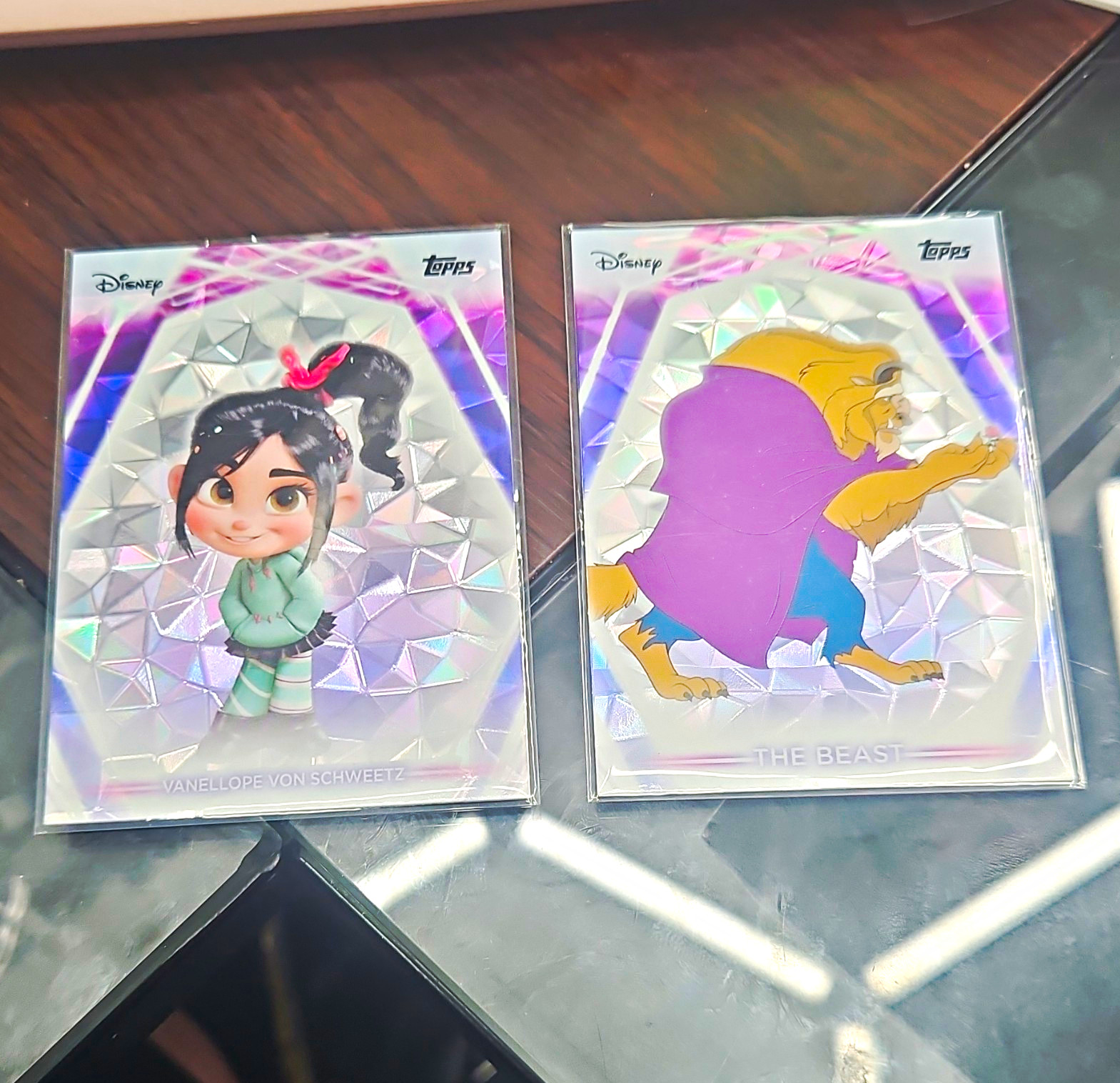 Topps 2023 Topps Chrome Disney 100 2-Card Lot Vanellope #109 Beast #11