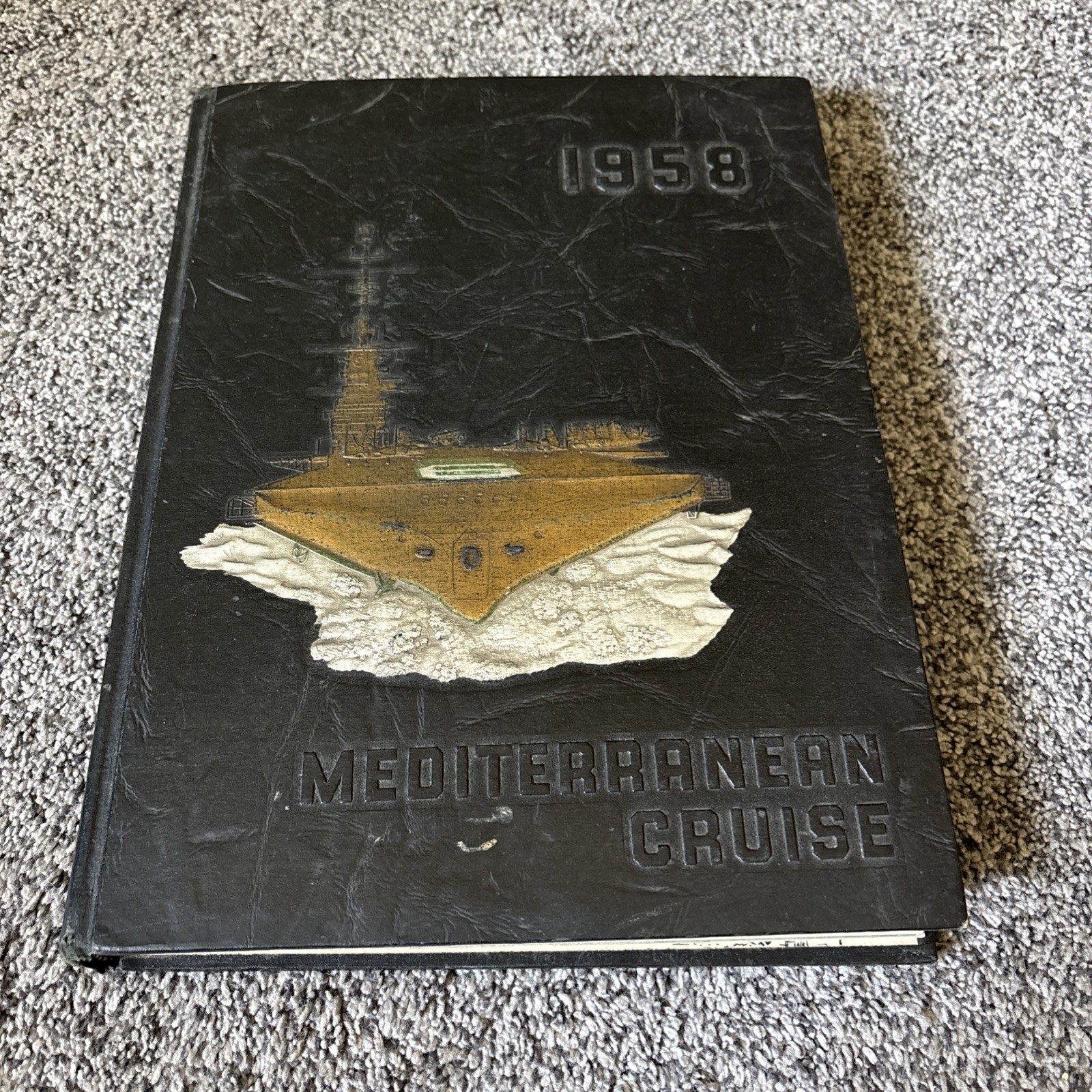 Rare Find 1958 US Navy Mediterranean Cruise Book Vintage