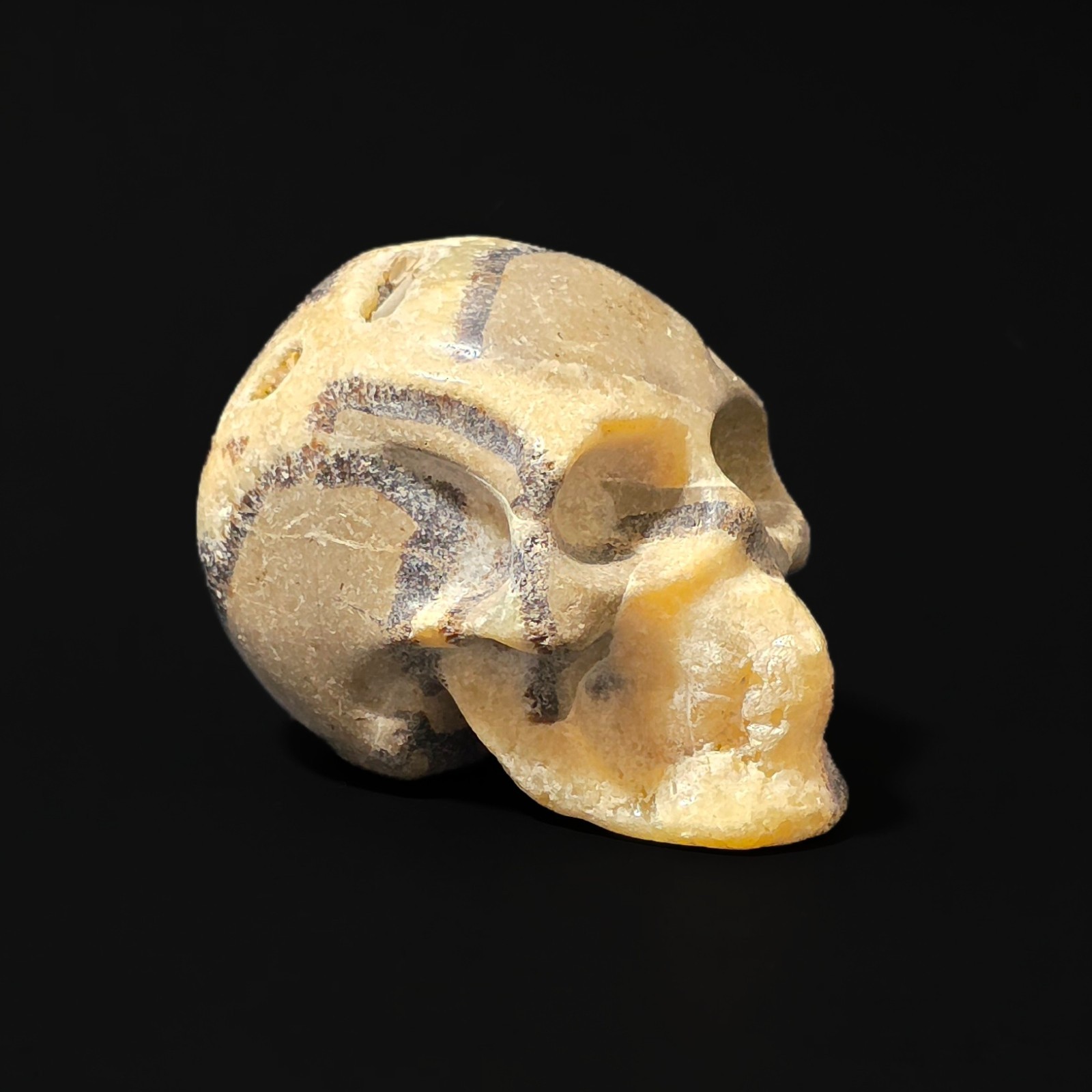 Carved Septarian Stone Skull (2.09 x 2.22)
