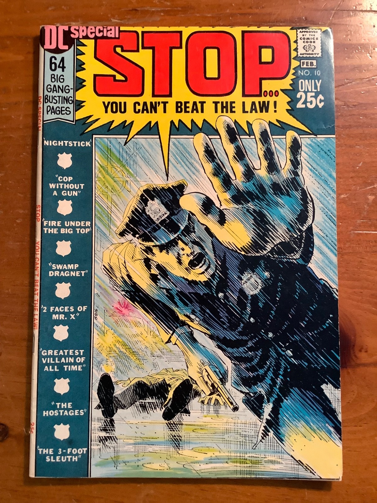DC Special 10 1971 VF 8.0 Nick Cardy Cover High Grade Complete Cop Without A Gun