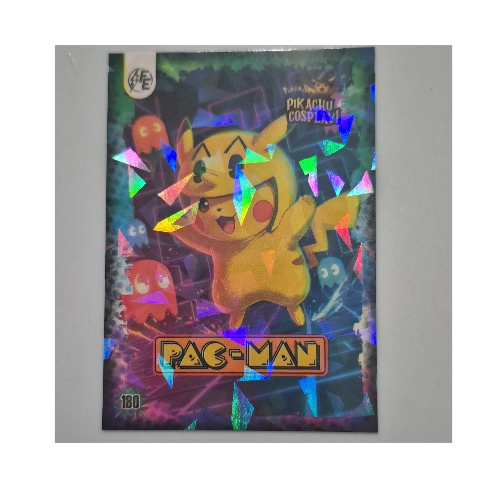 Pokémon Pikachu Cosplay Pac-Man Hologram Trading Card #180 Holydays FE