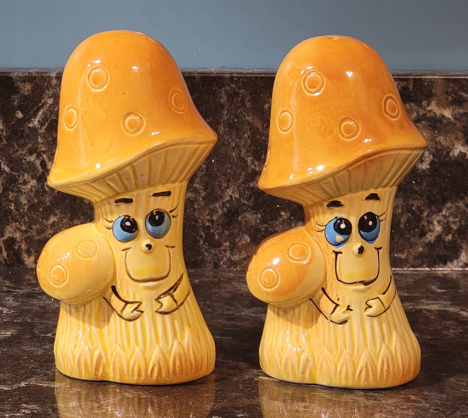 Vintage 1970\'s Anthropomorphic Mushroom 5.25\