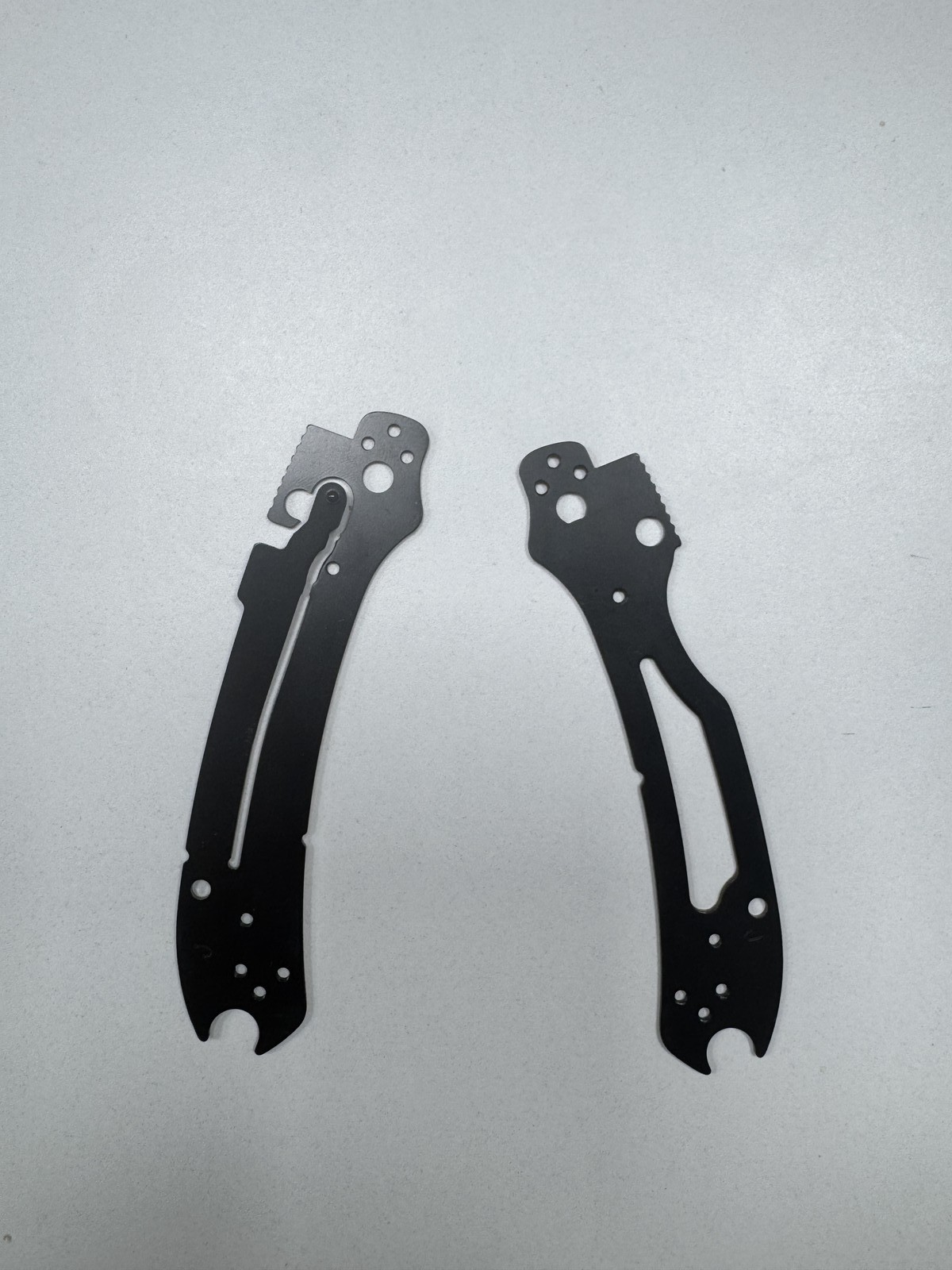 Black Stainless Steel Liners Spacer For Spyderco C223 Para3 Folding Tools DIY
