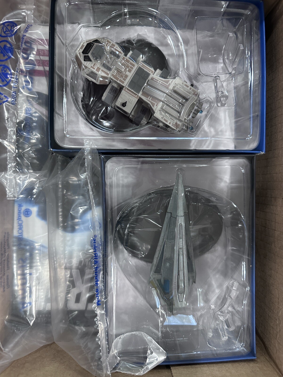 Eaglemoss Star Trek Tholian Starship & Neelix’s Ship With Both Magazines MIB