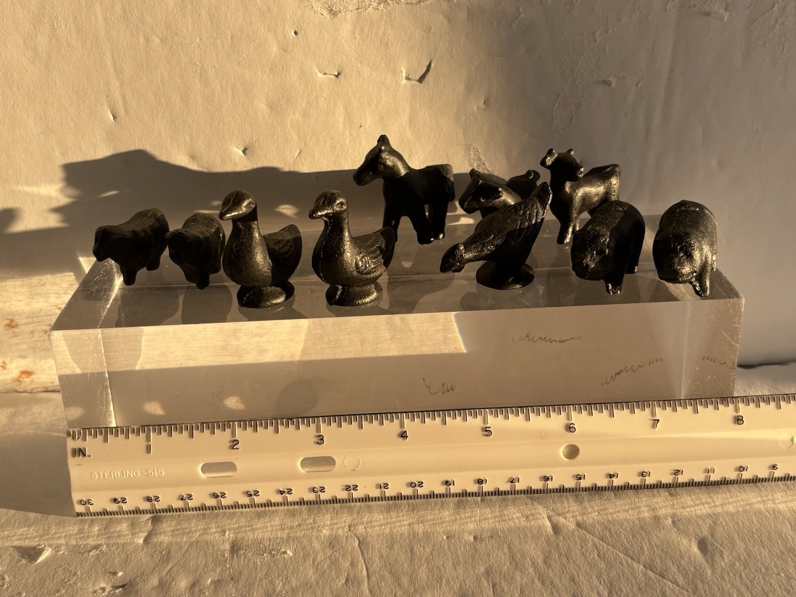 METAL MINI VINTAGE ANIMALS/LOT 10/ 1950’s?/ EUC