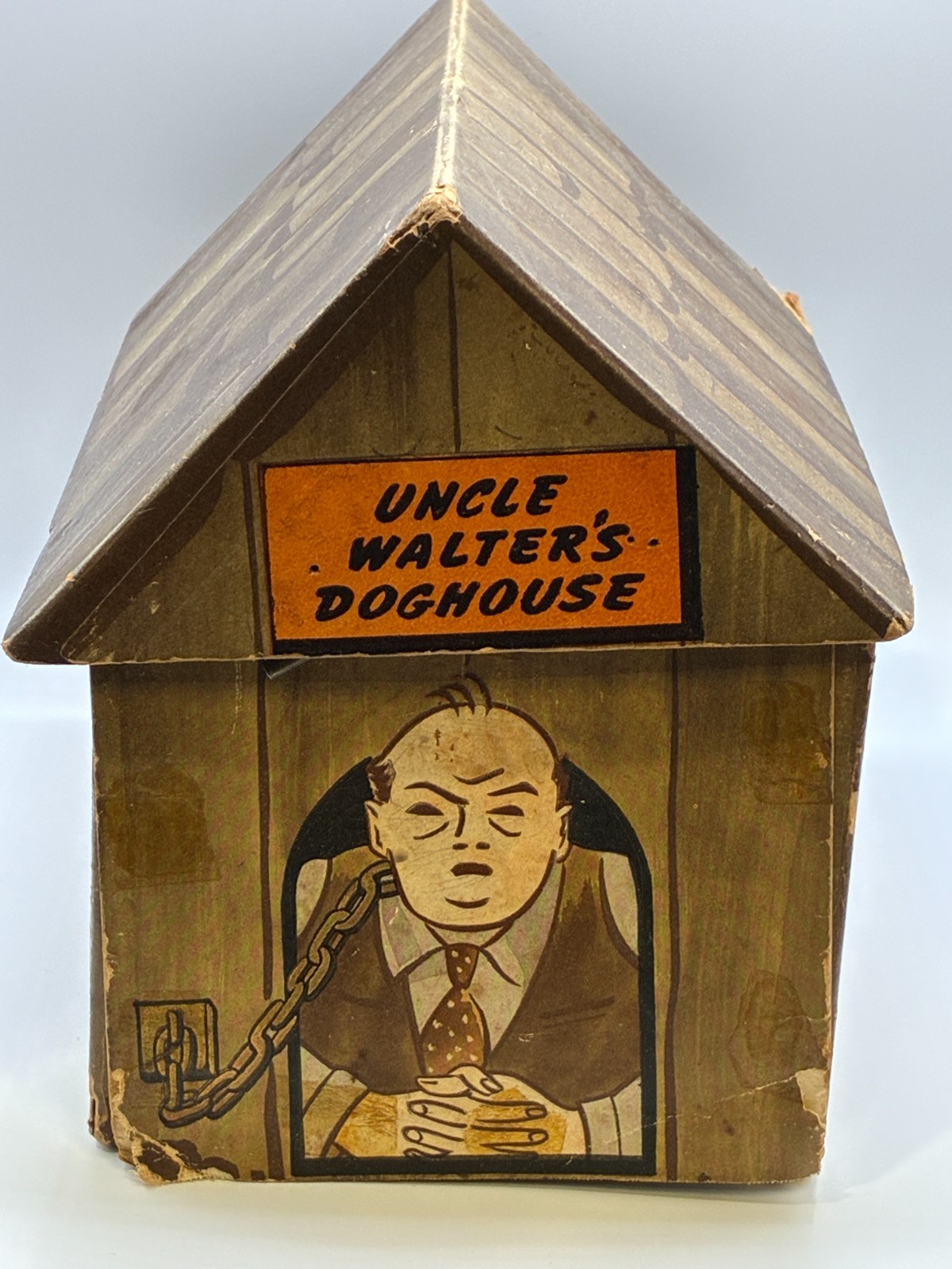 Vintage 1940 Sir Walter Raleigh Tobacco Uncle Walter\'s Doghouse Premium NBC Box
