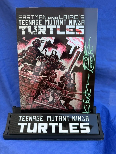 Teenage Mutant Ninja Turtles #1 Double sided Metal signed and remarked