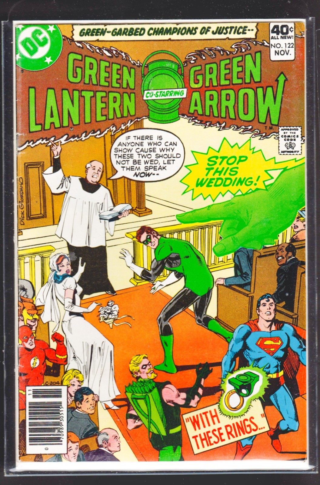 GREEN LANTERN/ARROW #122 VF/NM 9.0 1978 BRONZE GEM w/SPACE STORY JLA CGC IT