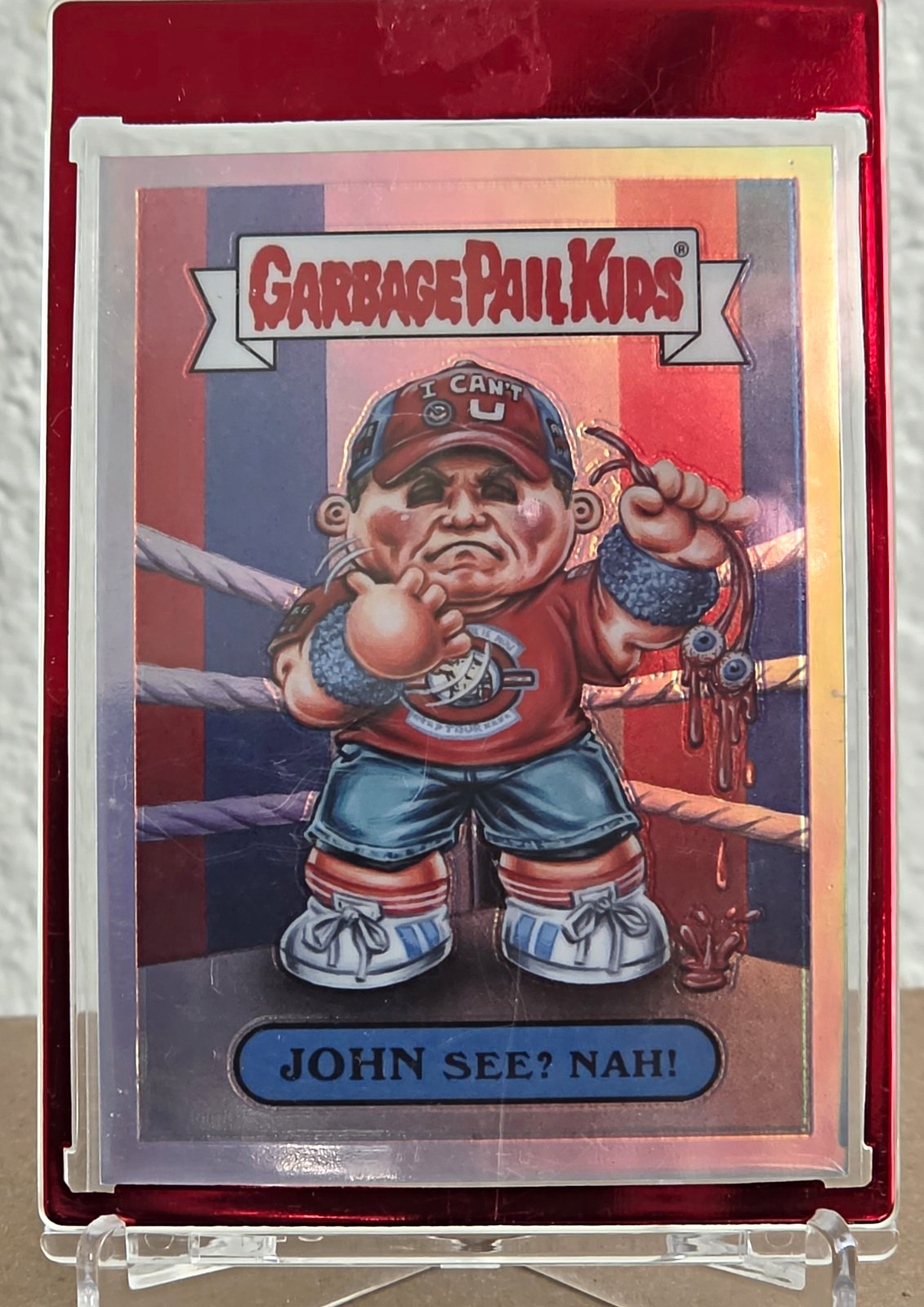 2026 Topps Chrome WWE Garbage Pail Kids John See? Nah John Cena GPK-JC