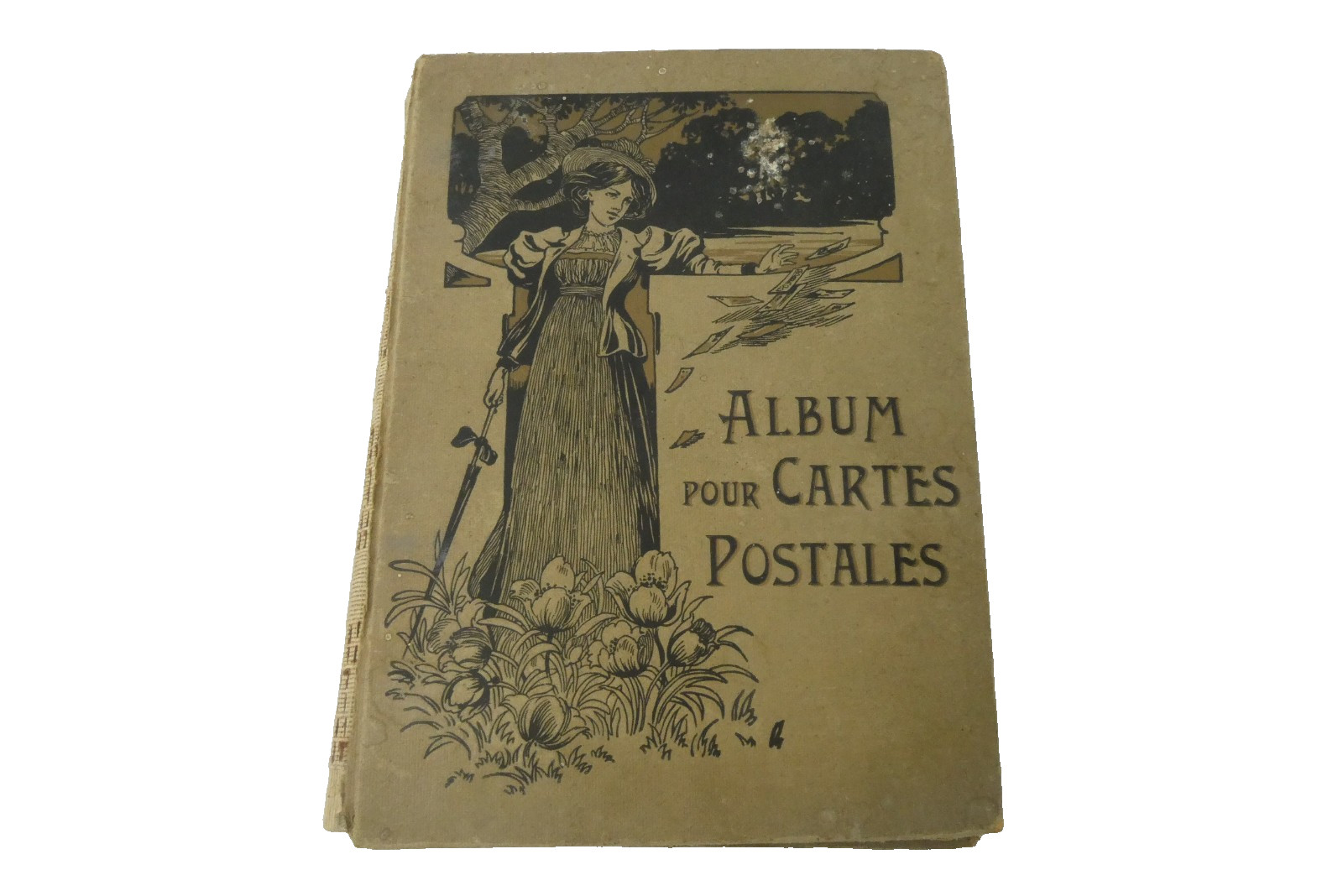 Antique French Actress Postcard Album Belle Epoque Reutlinger Otero Cleo Merode