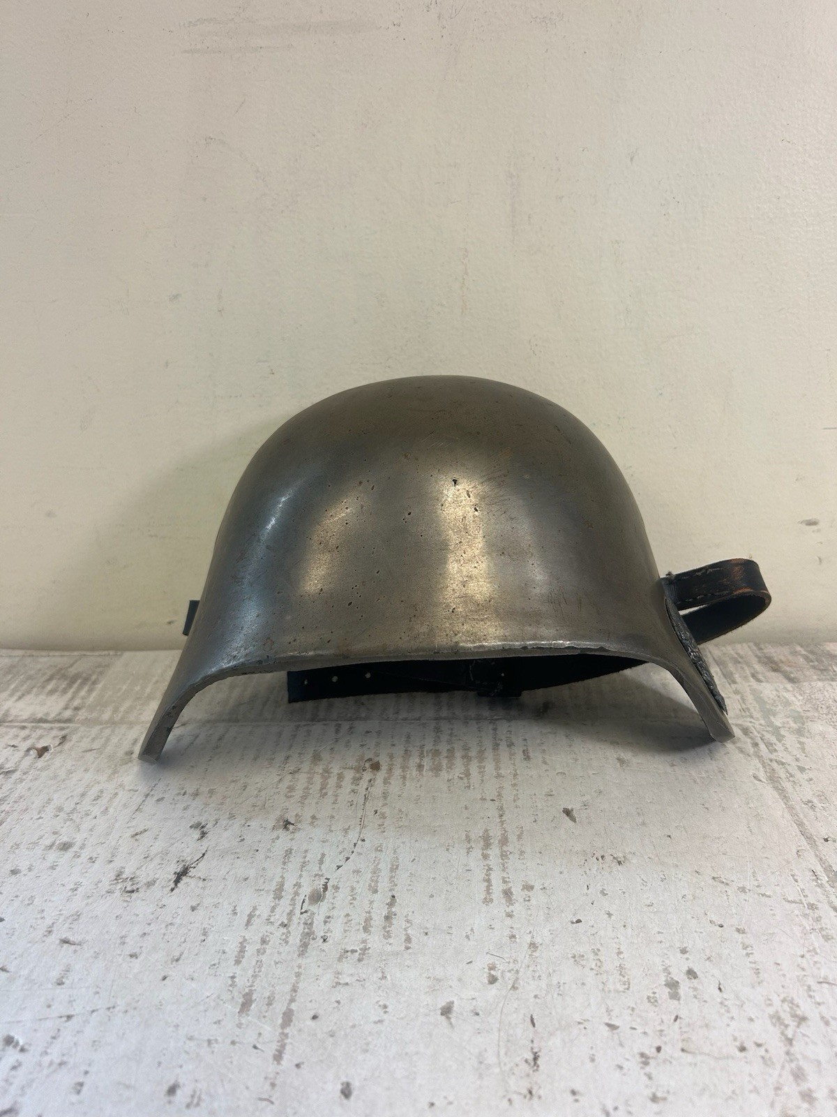 WWI WW1 IMPERIAL GERMAN STIRNPANZER HELMET BROW PLATE W/ Medal - German Helmet