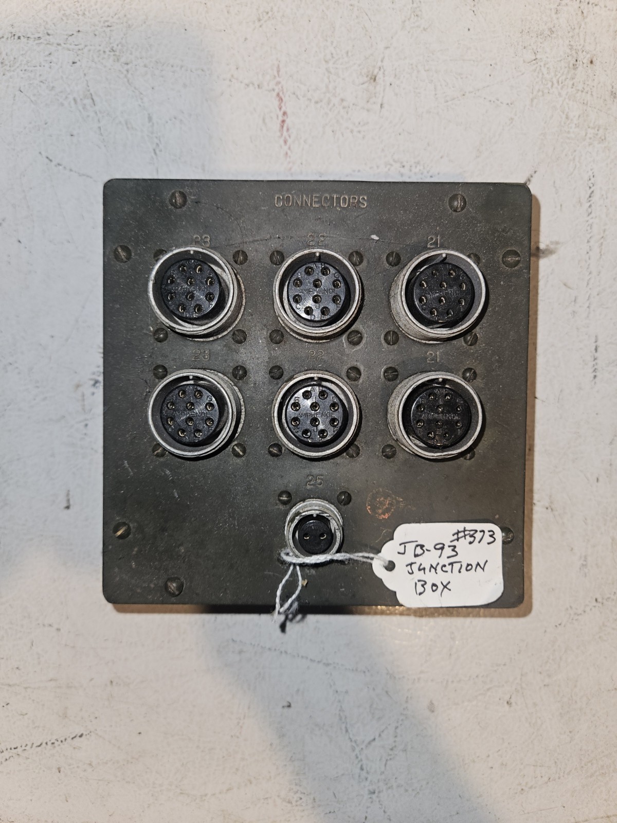 RARE WWII U. S. SIGNAL CORPS AIRCRAFT BOMBER JUNCTION BOX JB-93 SC8752A