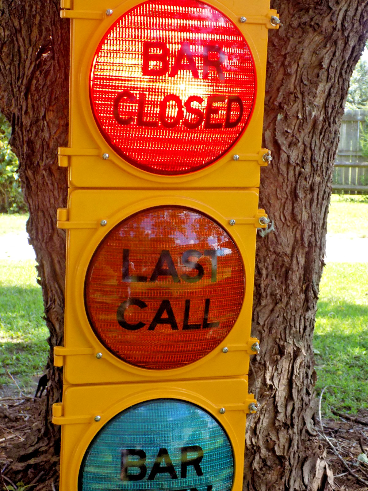Real Traffic Light Signal  Bar Open, Last Call, Bar Closed 12\