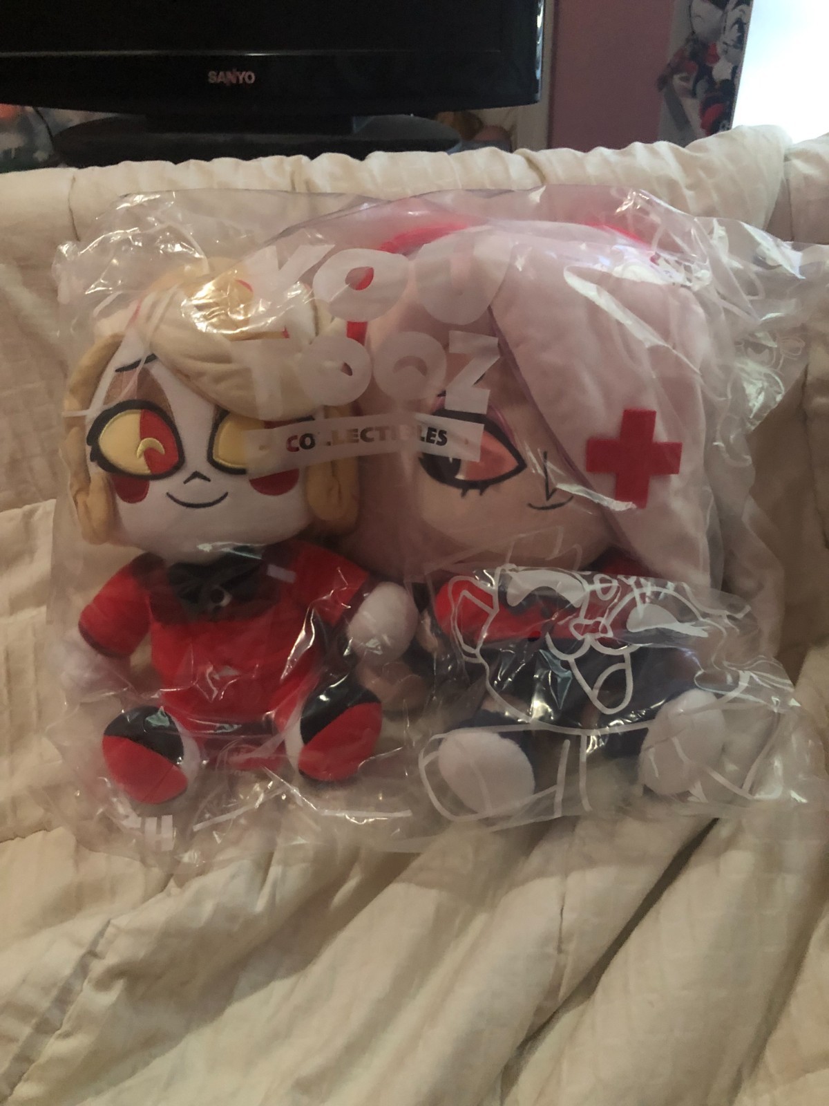 Makeship Youtooz Hazbin Hotel Helluva Boss Charlie Vaggie Plushie Valentines NWT