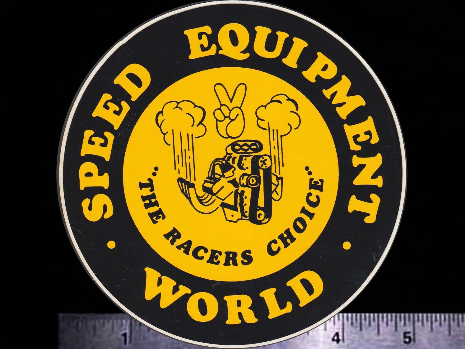 SPEED Equipment World - Original Vintage 1960's 70's Racing Decal/Sticker