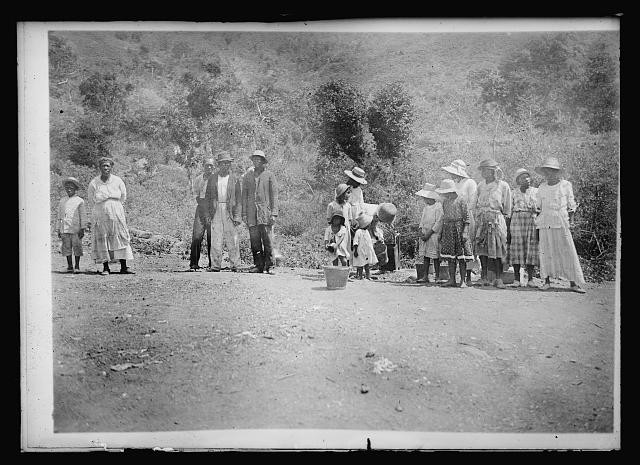 Photo:1910s African American Family Group Rural Roadside Scene