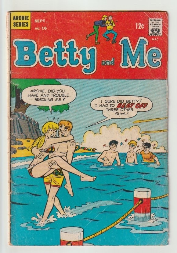 Archie Comics Betty and Me #16 (1968) Dan DeCarlo Iconic Risque Innuendo Cover