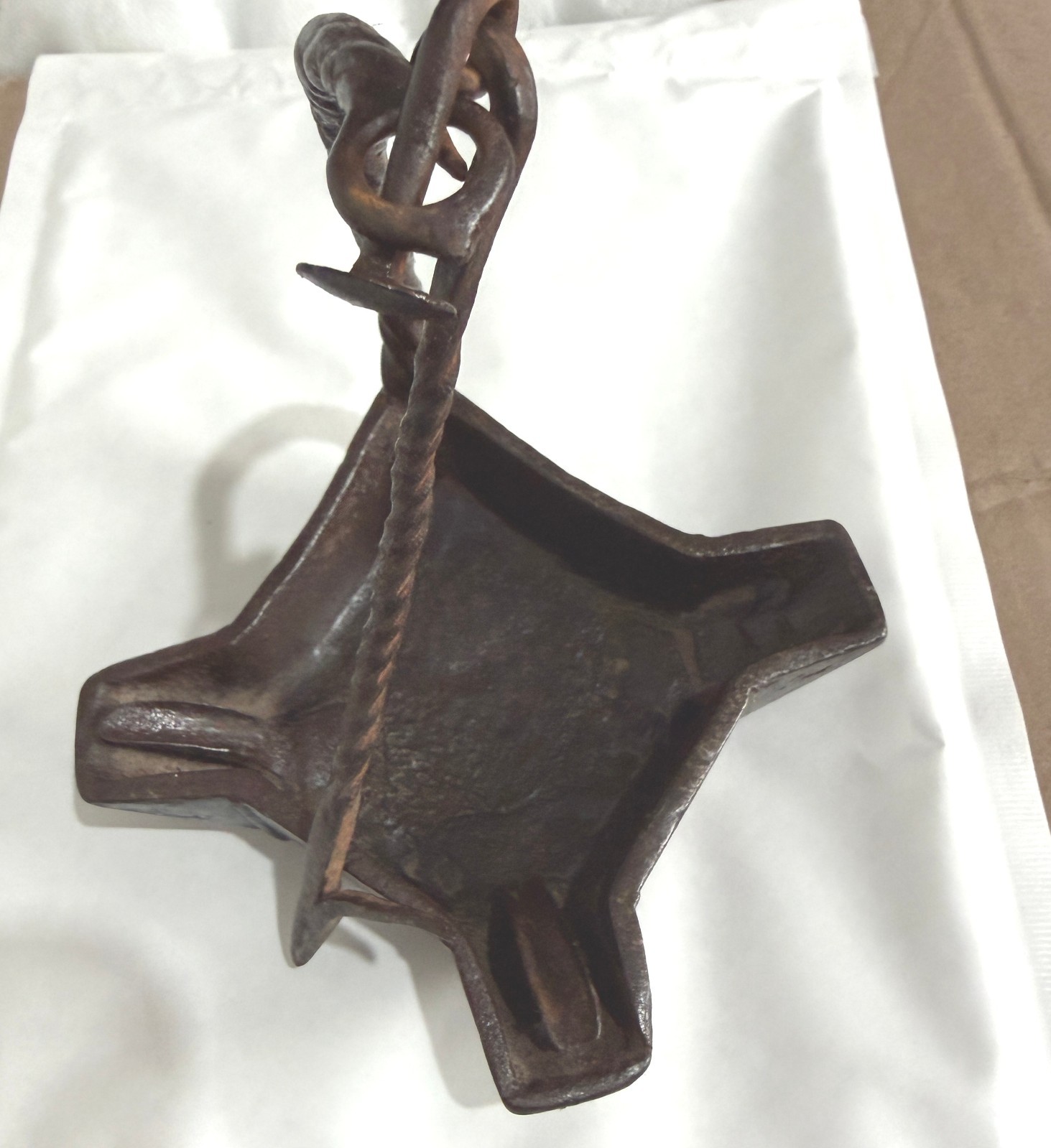 Rare 19thC Scottish Wrought Iron 4-Wick Cruisie Lamp Antique Vernacular Oil Ligh