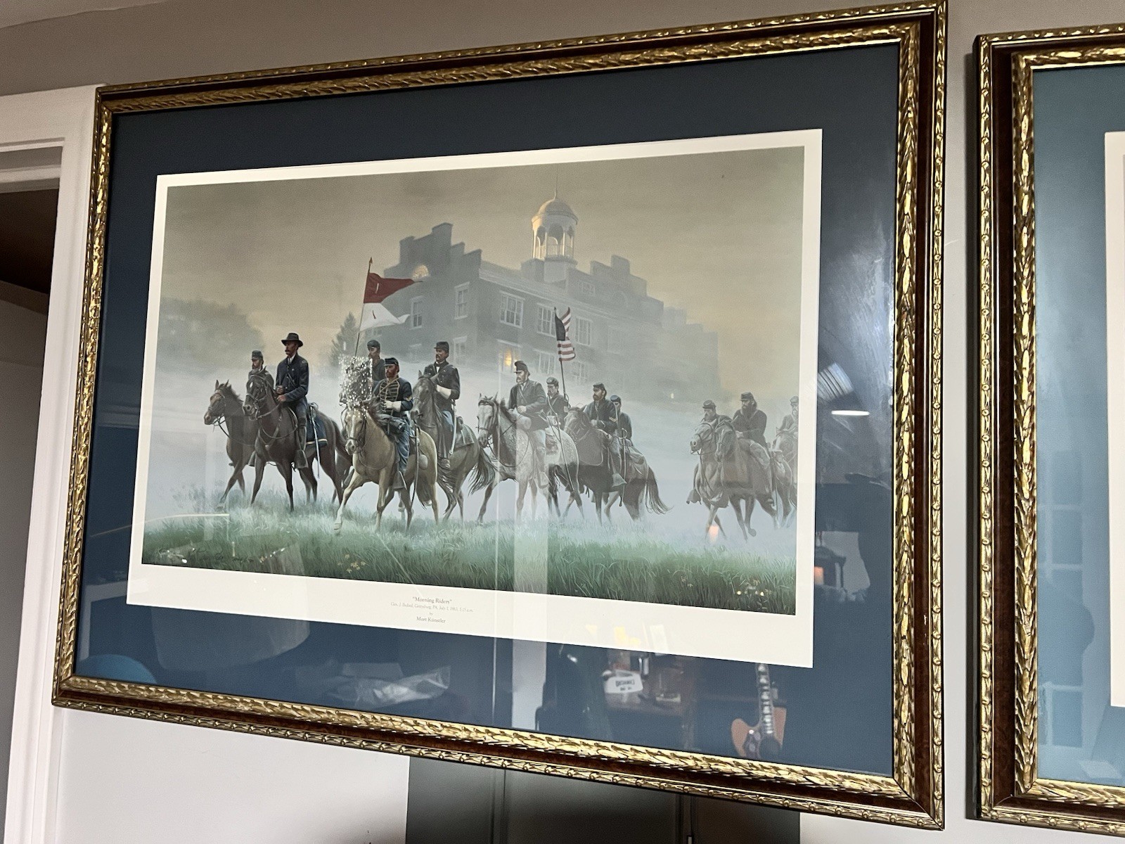 Mort Künstler Morning Riders Framed Print Gettysburg PA Civil War Militaria